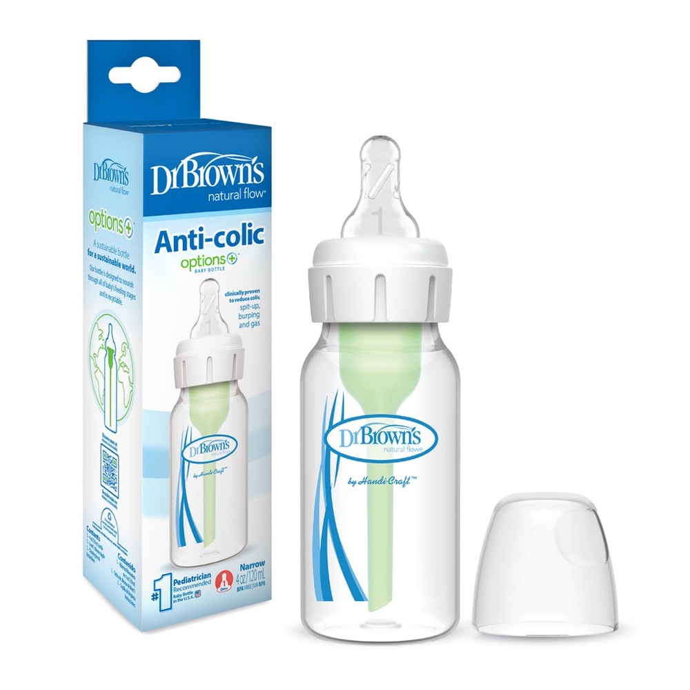 Dr Brown's Dr Brown Options+ Anti-Colic Baby Bottle Narrow 4oz 120ml X 4 BNIB